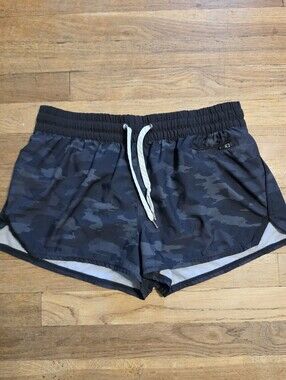 Vuori Women's Navy Camo Athletic Shorts